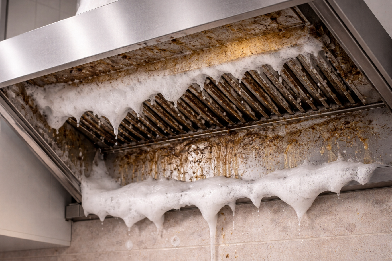 Applicazione a schiuma detergente